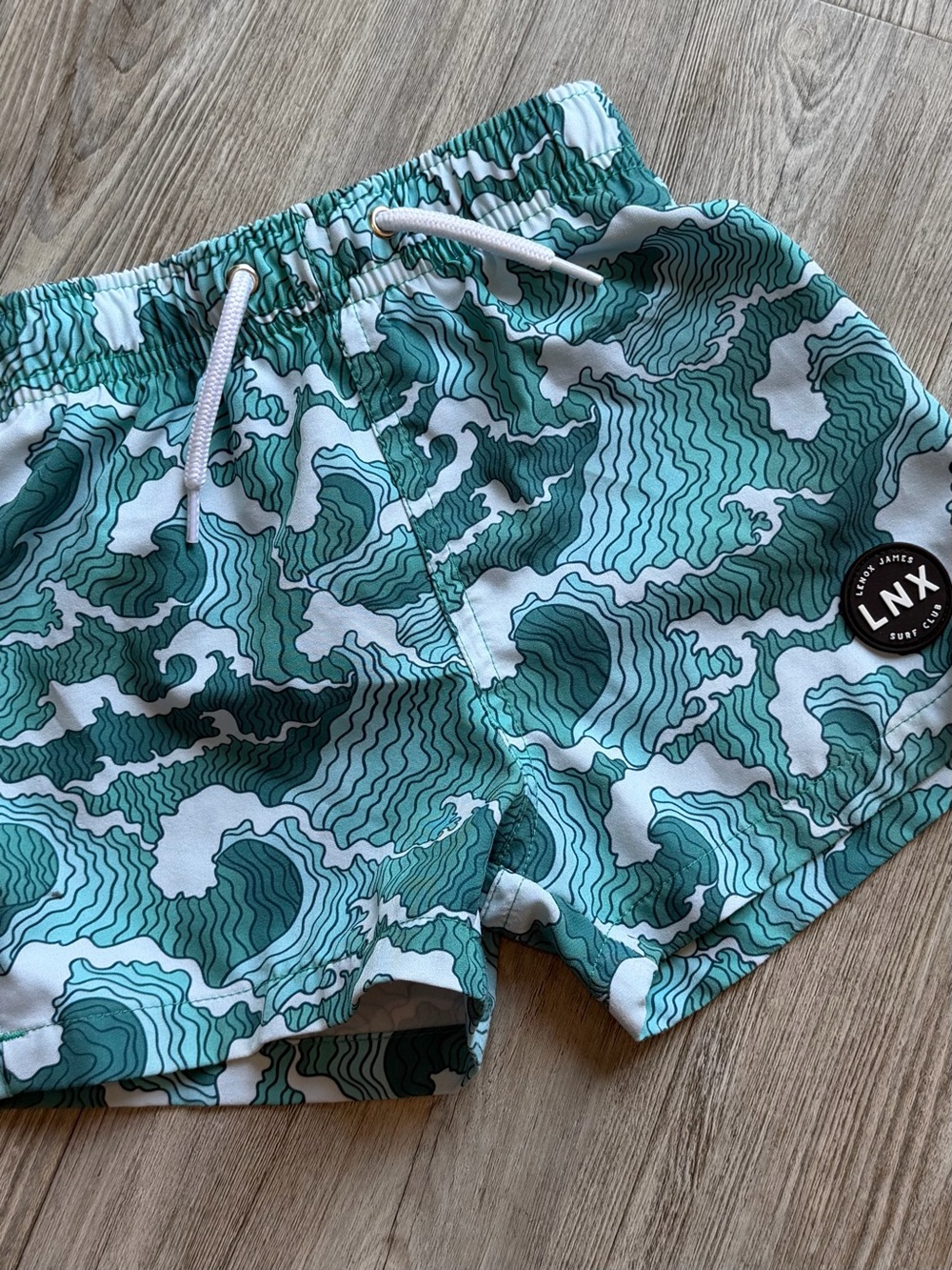 Lenox James Wave-Print Swim Shorts